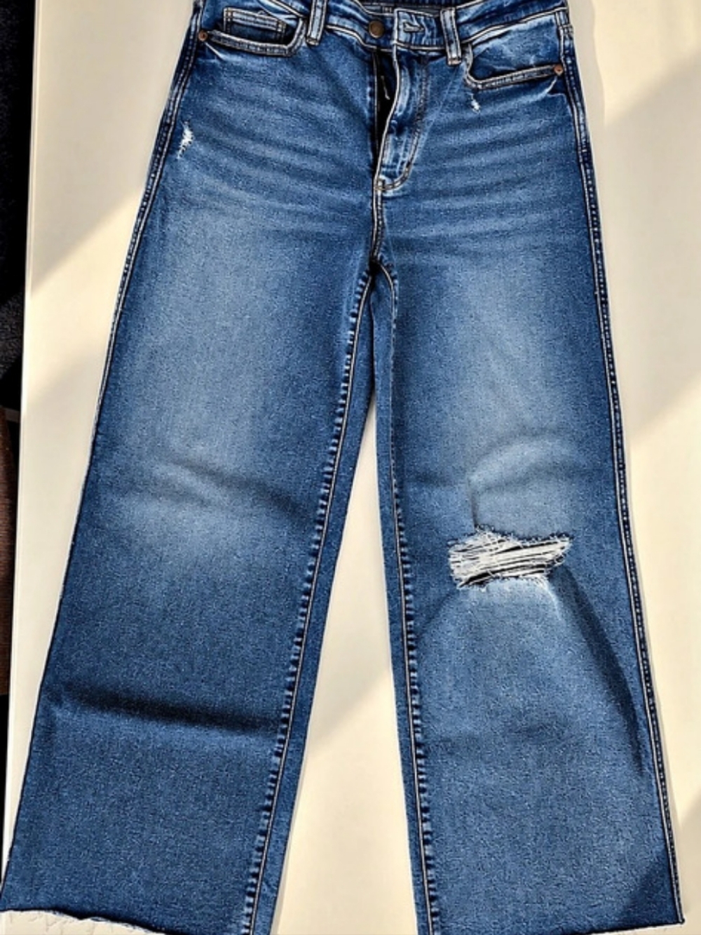 Judy Blue High Waist Retro Wide Leg Jeans Blue Waist 9/29